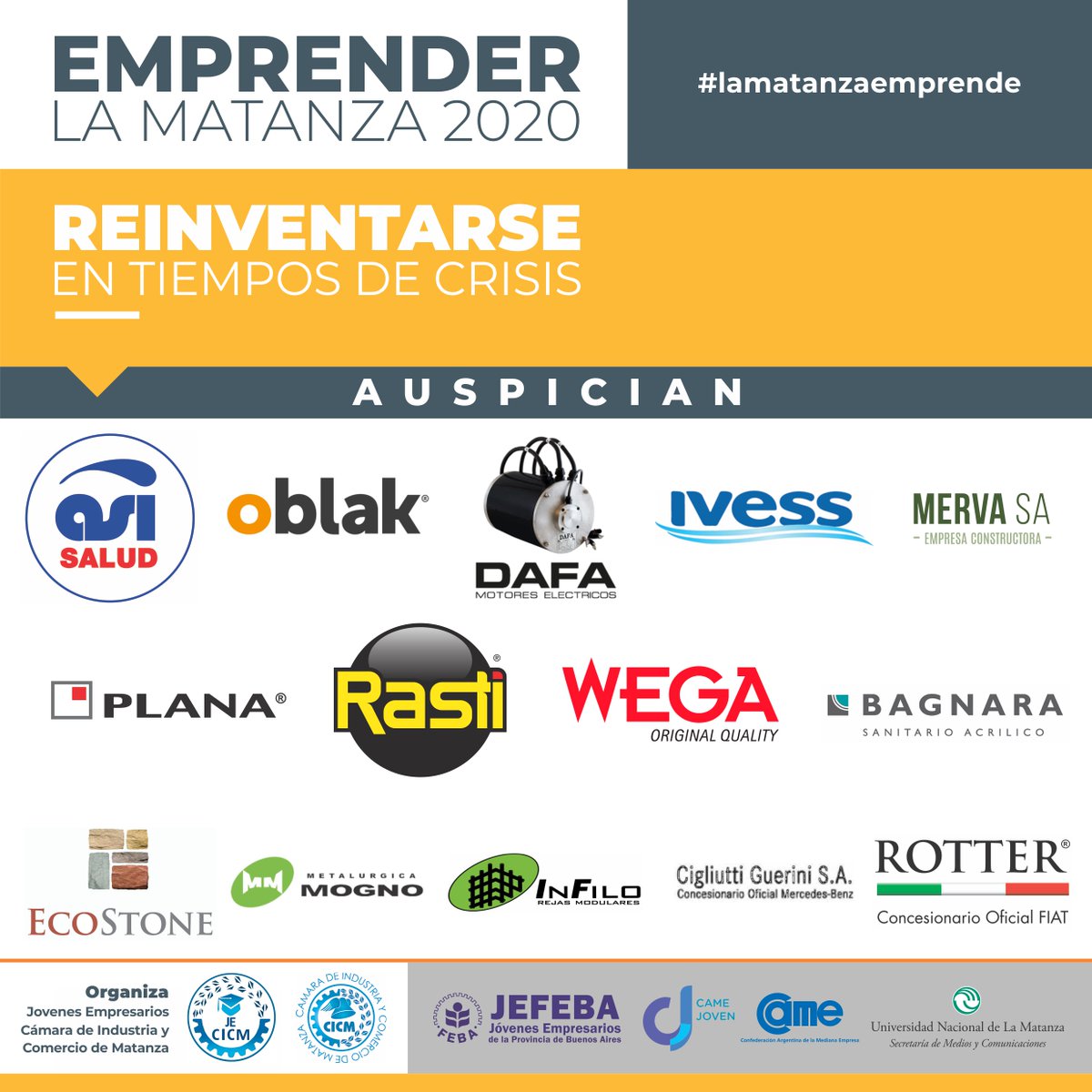 ¿𝗤𝘂𝗲𝗿é𝘀 𝘀𝗮𝗯𝗲𝗿 𝘁𝗼𝗱𝗮𝘀 𝗹𝗮𝘀 𝗺𝗮𝗿𝗰𝗮𝘀 𝗾𝘂𝗲 𝗻𝗼𝘀 𝗮𝗰𝗼𝗺𝗽𝗮ñ𝗮𝗻 𝗽𝗮𝗿𝗮 𝗵𝗮𝗰𝗲𝗿 𝗱𝗲 𝗲𝘀𝘁𝗲 𝗲𝘃𝗲𝗻𝘁𝗼 𝘂𝗻𝗮 𝗿𝗲𝗮𝗹𝗶𝗱𝗮𝗱 𝗶𝗺𝗽𝗿𝗲𝘀𝗶𝗼𝗻𝗮𝗻𝘁𝗲? 💡

⏳ Cuenta regresiva! 
Inscribite: 
…renderlamatanza2020.eventbrite.com.ar

#LaMatanzaEmprende