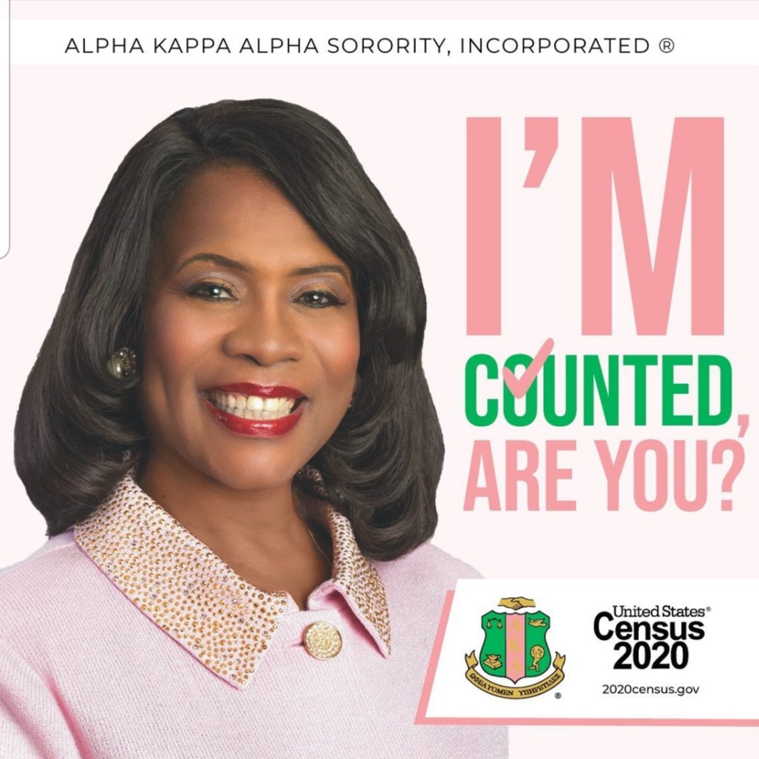 Has everyone in your network been counted? #AKA1908 #WeAreSouthCentral #Census2020
