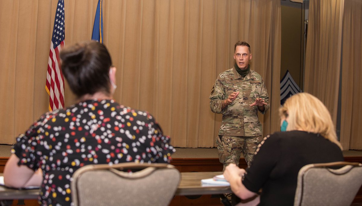 LukeAFB's tweet photo. Town Hall meeting 🗣

Base leadership received community input on Coronavirus Disease 2019 concerns, suicide prevention and mission-essential programs affecting Luke Airmen and their families 

#KeySpouse #MilitarySpouse #TownHall https://t.co/vDw6qbcPEI