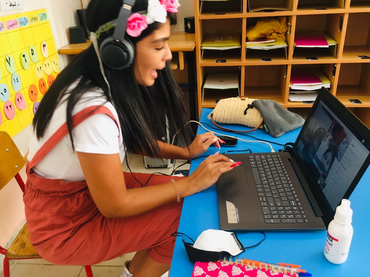 HanouniFarah's tweet photo. Meeting my learners today virtually was amazing... Welcome to #KGII C my cutie pies β€οΈβ€οΈβ€οΈ
@FThaalby @DawhaHighSchool https://t.co/wN4H9mRG90
