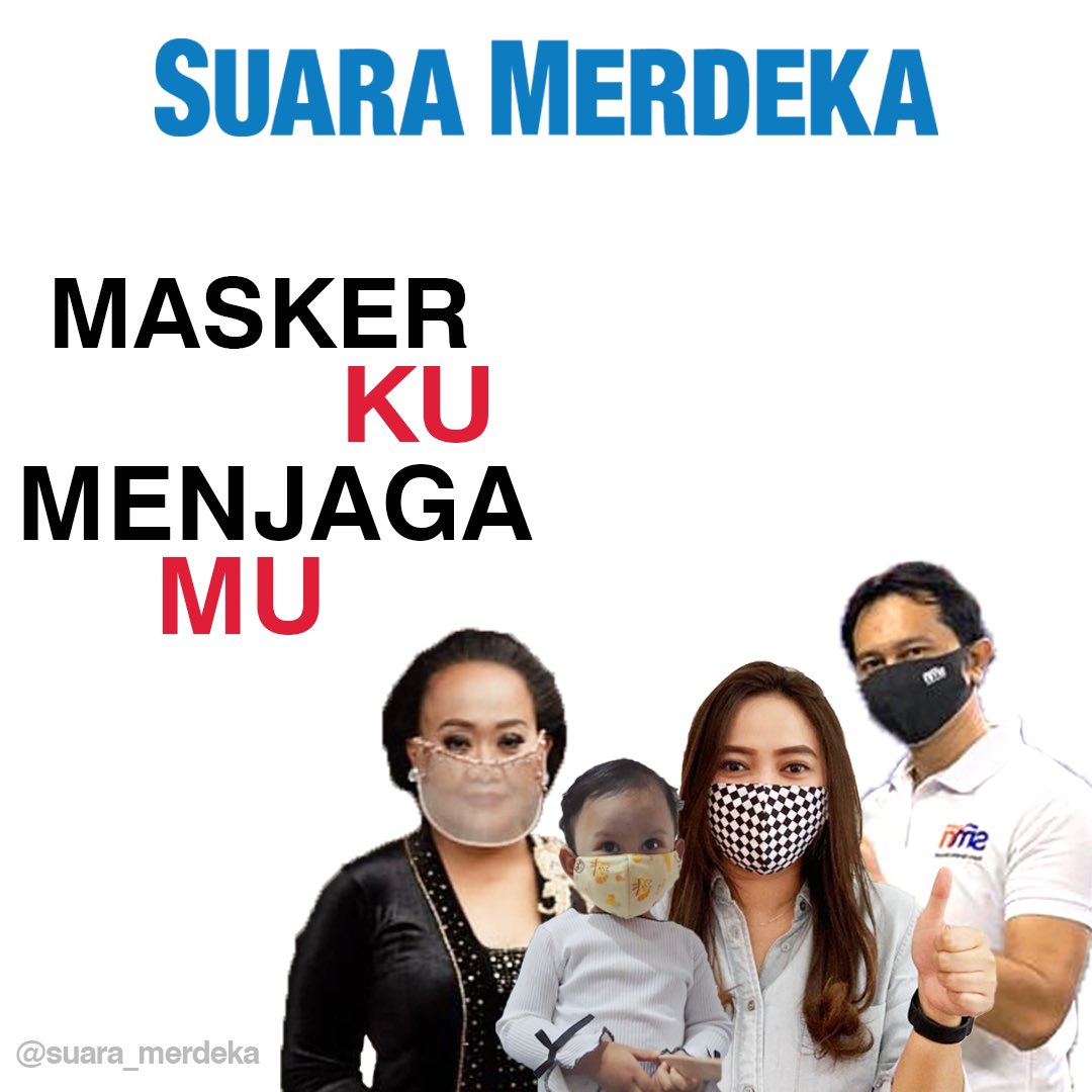 Foto ini menjadi kampanye kami tentang penggunaan masker bagi seluruh lapisan masyarakat. Tetap pakai masker ya. Foto ini juga sama seperti gambar billboard kami di Simpang Lima Kota Semarang. #suaramerdeka #pakaimasker