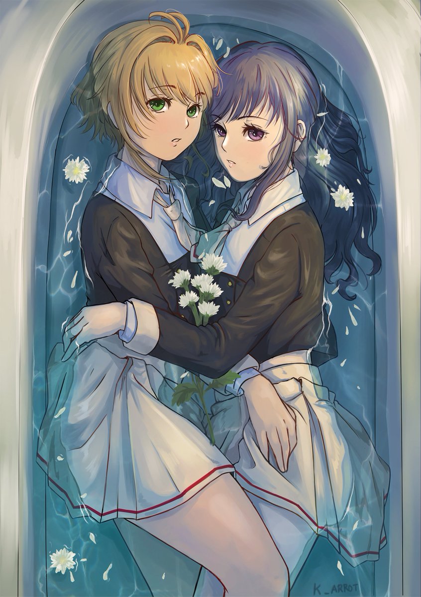 K_arrot11's tweet photo. Sakura X Tomoyo

#カードキャプターさくら 
#大道寺知世 
#木之本桜 
#百合 https://t.co/VzT7Rg6v2s