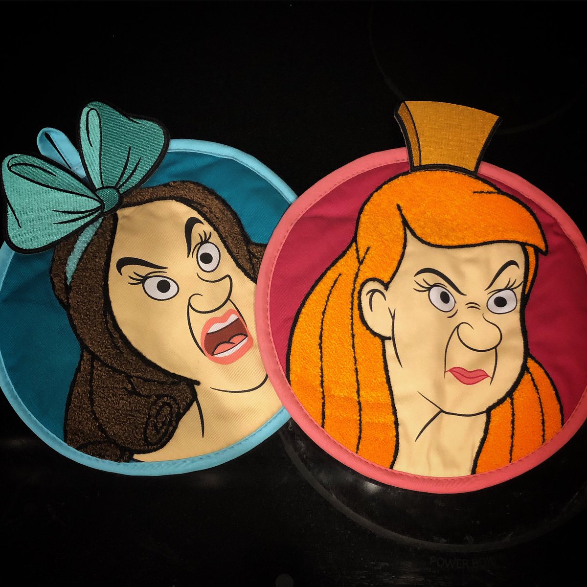 samantha_h89's tweet photo. I don’t buy much Disney merch these days, but you can slap my favorite Stepsisters in anything and I’ll throw money at it. #Cinderella #Anastasia #Drizella #EvilStepsisters #WaltDisneyWorld @DisneySprings https://t.co/Qfu9XedVXw