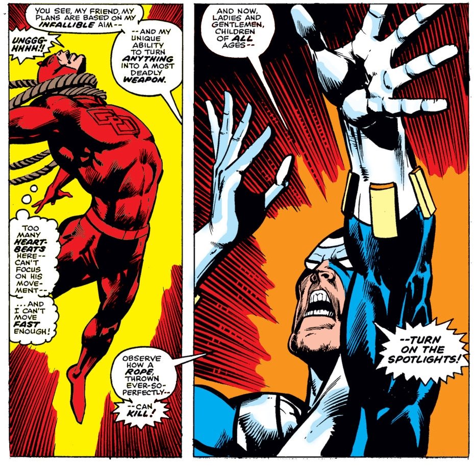 Wolfman's 20-issue run also included the introduction of one of Daredevil's most popular villains, Bullseye. Created by Marv Wolfman and Bob Brown, the maniacal villain's first appearance was in Daredevil #131.DD #131DD #132