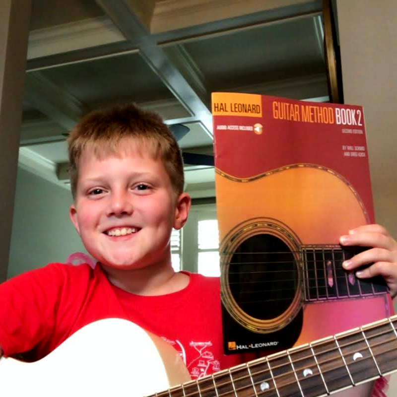CalebA28music's tweet image. Really proud of this guy.  We've worked together for a couple years now, and he's killin it! This week we start in a new method book. Maybe not a big thing to some, but a milestone none the less! #guitarlessons #skypelessons