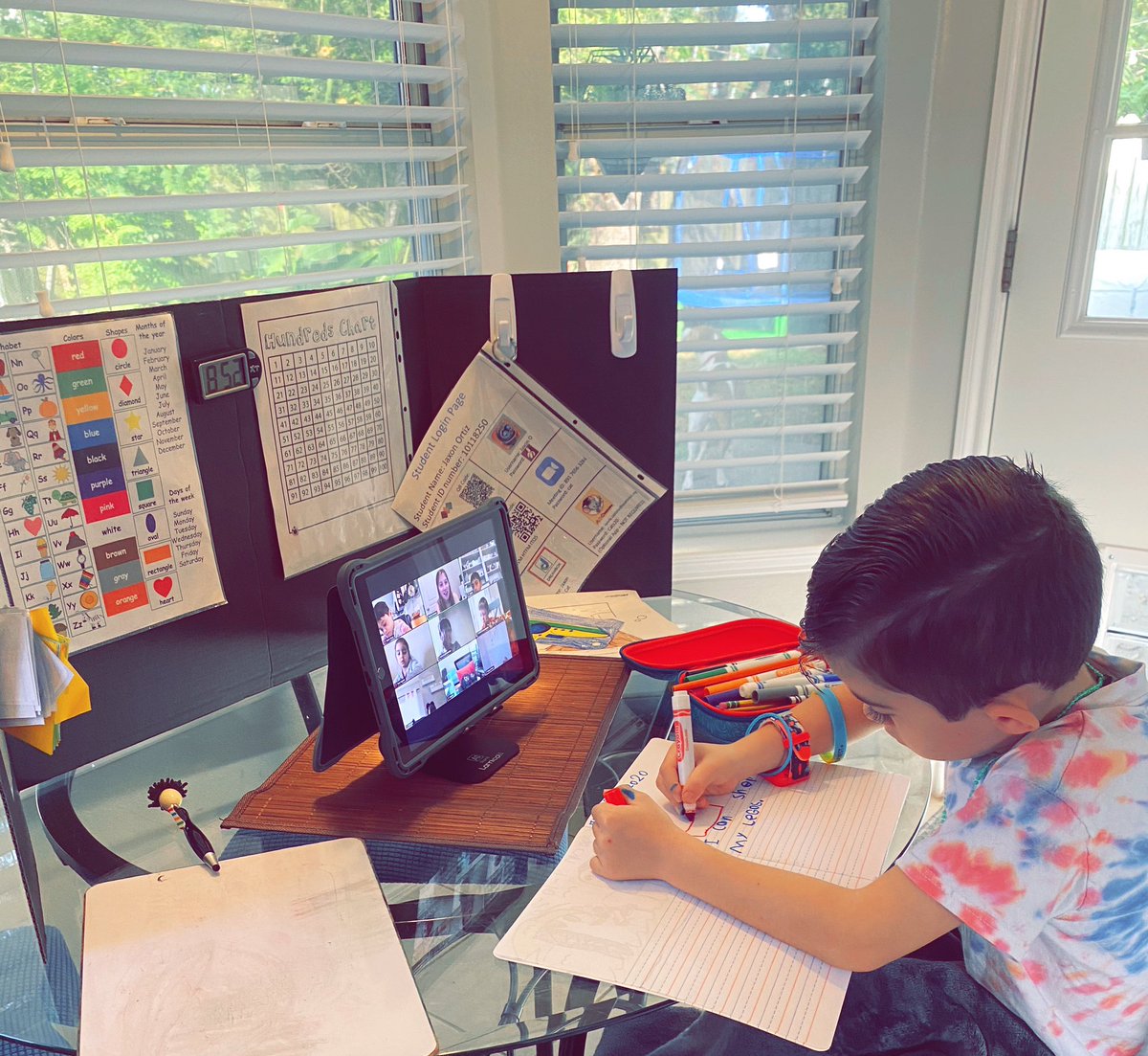 amiemortiz's tweet photo. My little @BlazierBlueJay working hard this morning brainstorming ways to be a #bucketfiller ๐๐ฆโ๏ธ๐#AISDProud #WeAreAISD #SomosAISD #AISDAtHome @AustinISD @AustinISDSEL https://t.co/2OypGYJZfe