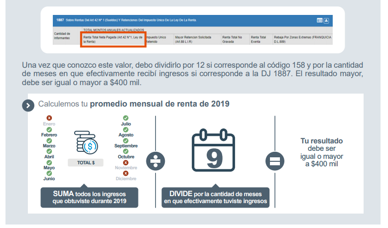 jisaitama's tweet photo. @SII_Chile ¿Por qué las rentas del 2019 las dividen por 12 meses, siendo que el instructivo indica que debe ser por la cantidad de meses en que efectivamente se recibieron los ingresos? https://t.co/AVTNsOiVWJ