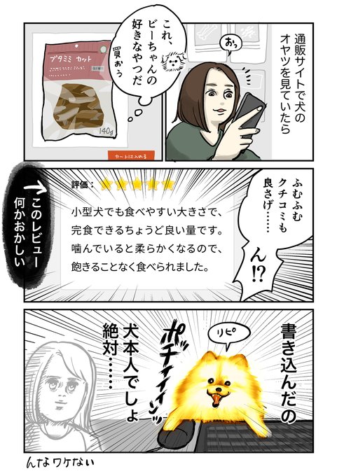 通販サイトの犬のオヤツがヤバイ。ざわ…このクチコミ…何かがおかしい… 