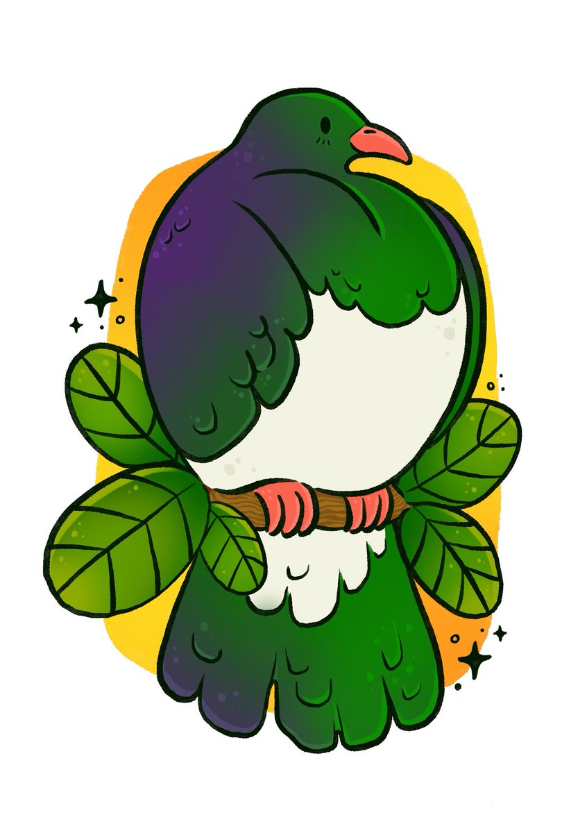 Undoubtedly one of the most iconic birbs of Aotearoa, the Kererū lets you know they're there by the big flap-flap noises as they haul themselves through the bush. They help spread native tree seeds via their poop. Their numbers are stable, for now...