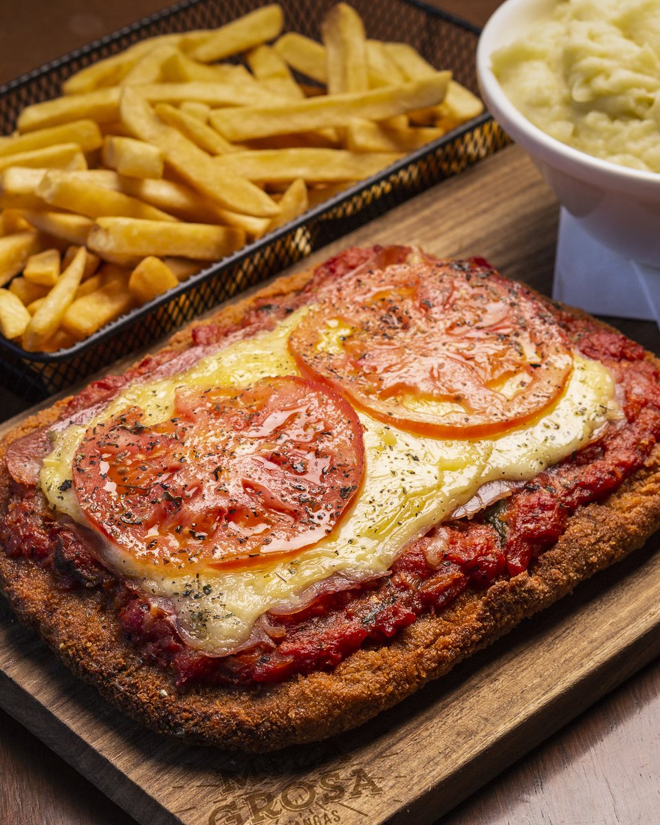 La cena perfecta 😍, una mila napolitana con papas fritas!