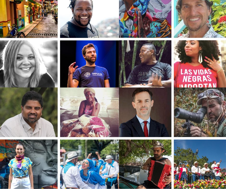 TourismCares's tweet photo. Which of these travel leaders do you recognize? Who would you like to meet at tomorrow's Virtual Meaningful Travel Summit: Colombia + Beyond? Complimentary + open to the travel industry.  Event runs: 11:00 am - 3:00 pm (EDT) / 10:00 am - 2:00 pm (COT) 
https://t.co/dSbjDv7v6K https://t.co/GNAENbYqLk