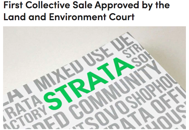 On 8 August 2019, the Land and Environment Court approved the first collective sale of a strata scheme under the strata renewal laws. Click the link below to find out key points to take away from the case. urban.com.au/news/first-col…