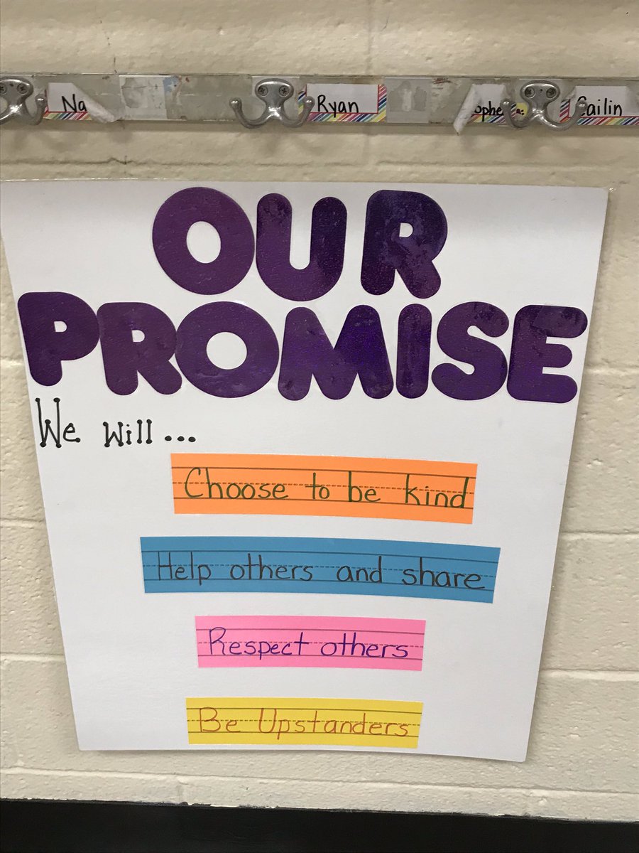 MrsTierneyCCS's tweet photo. Our Class Promise!  #WeAreBethpage https://t.co/EbYgGQw5Mk