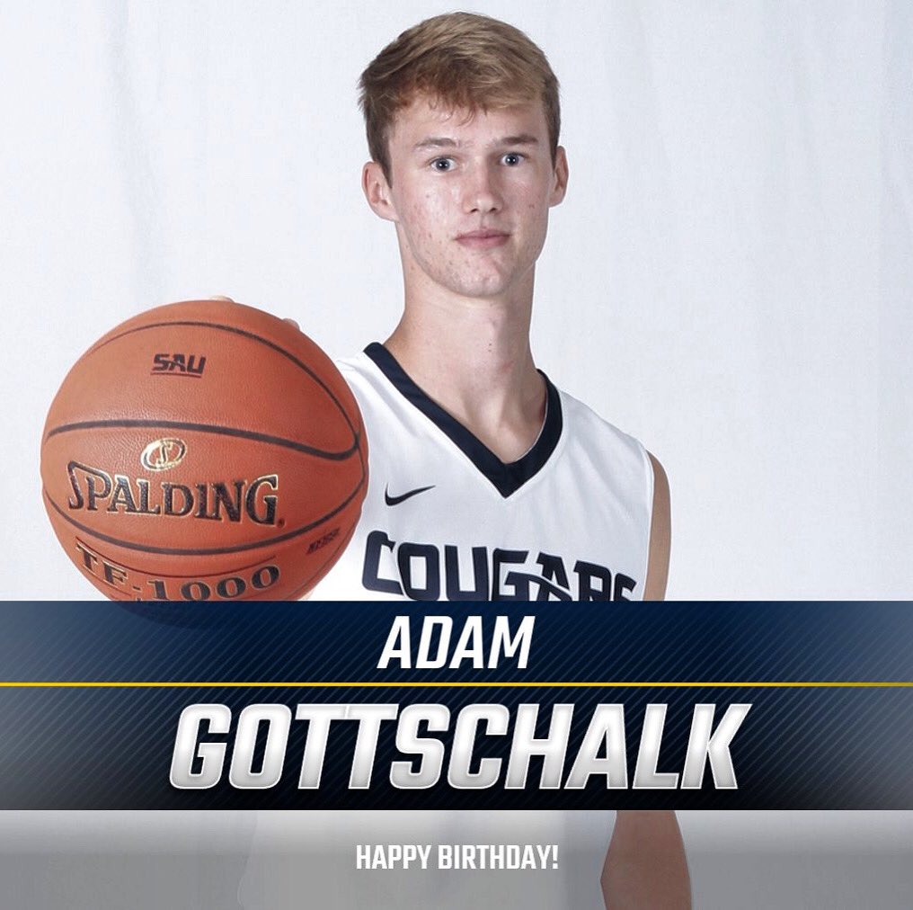SAUCougarsMBB's tweet photo. Happy birthday to the 3pt shooter from Ft. Wayne! @acgottschalk00 https://t.co/FxXURZc0Ll