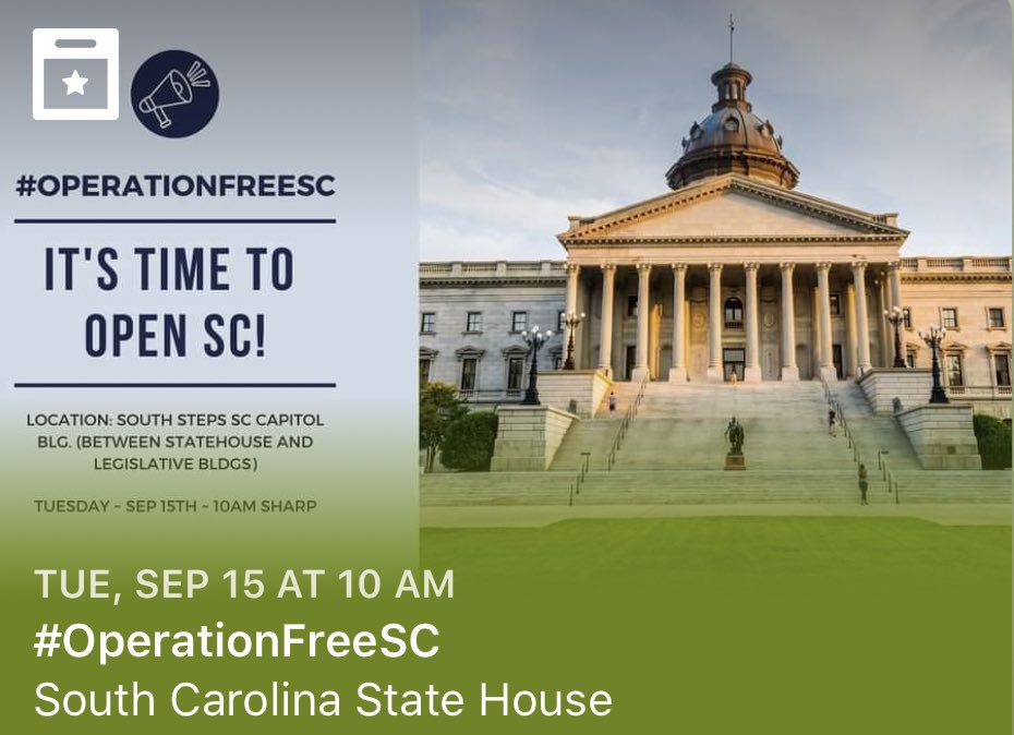 Nikki_Knight3's tweet photo. #OperationFreeSC @SCStatehouse #ReopenSC @TRUreporting @Carolinabeth1 @Carolin15161363 https://t.co/35kZaNExIF