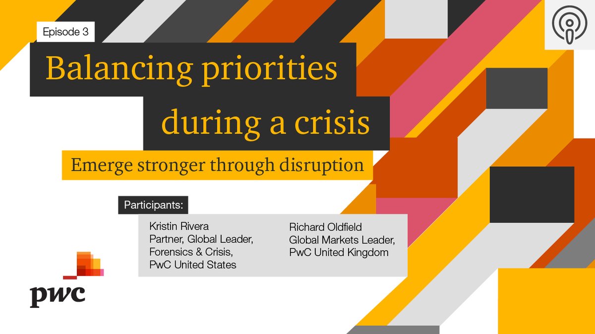 How does your business balance short-term demands and long-term strategy during a crisis? @oldfieldrich and I chat about the importance of empathy and the new imperative of work-life balance. Listen now. pwc.to/Podcast-ESD #CrisisManagement #CrisisResponse #empathy