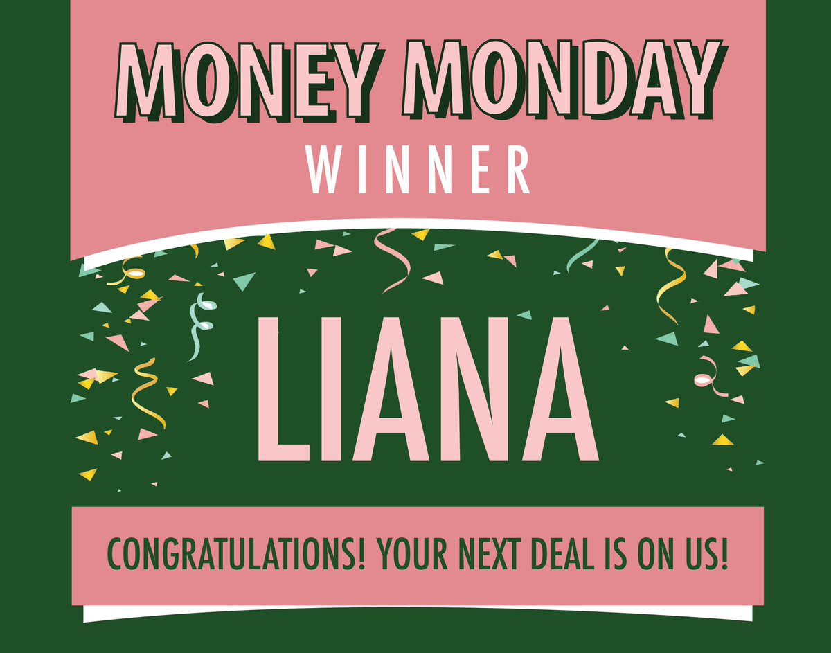 NuBeta1908's tweet photo. And the winner is............. 👀
•
•
•
Congratulations @liananicole_1!!! Your next deal is on us! 
•
Thank you everyone for tuning in to Money Mondays! 💵💵💵 https://t.co/kgL2ehvBWp