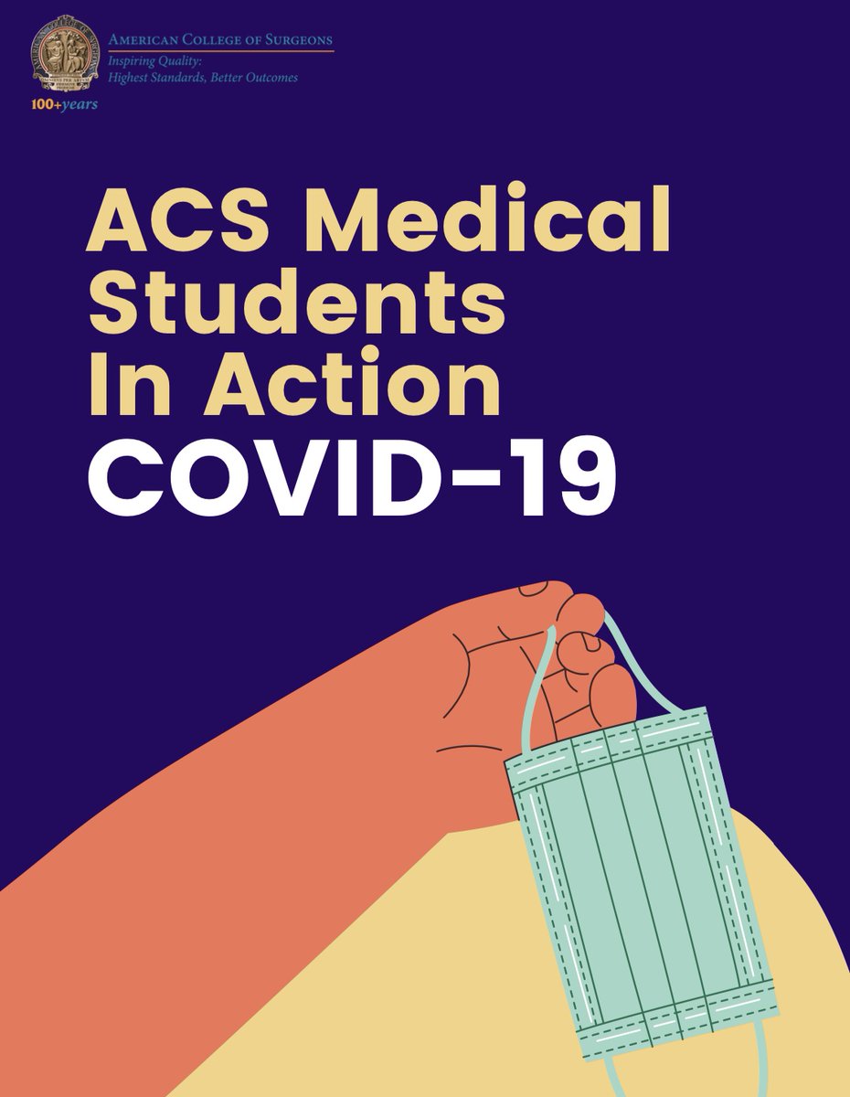 AbraShen's tweet photo. The @AmCollSurgeons highlighted the work of medical students in response to the pandemic. Read about our #plasticsurgery education project and other student-led initiatives in the newest issue of ACS Medical Students In Action!

Link: https://t.co/qAHPxWRMay
#PRSVC #meded #surged https://t.co/qoFksSXoW5