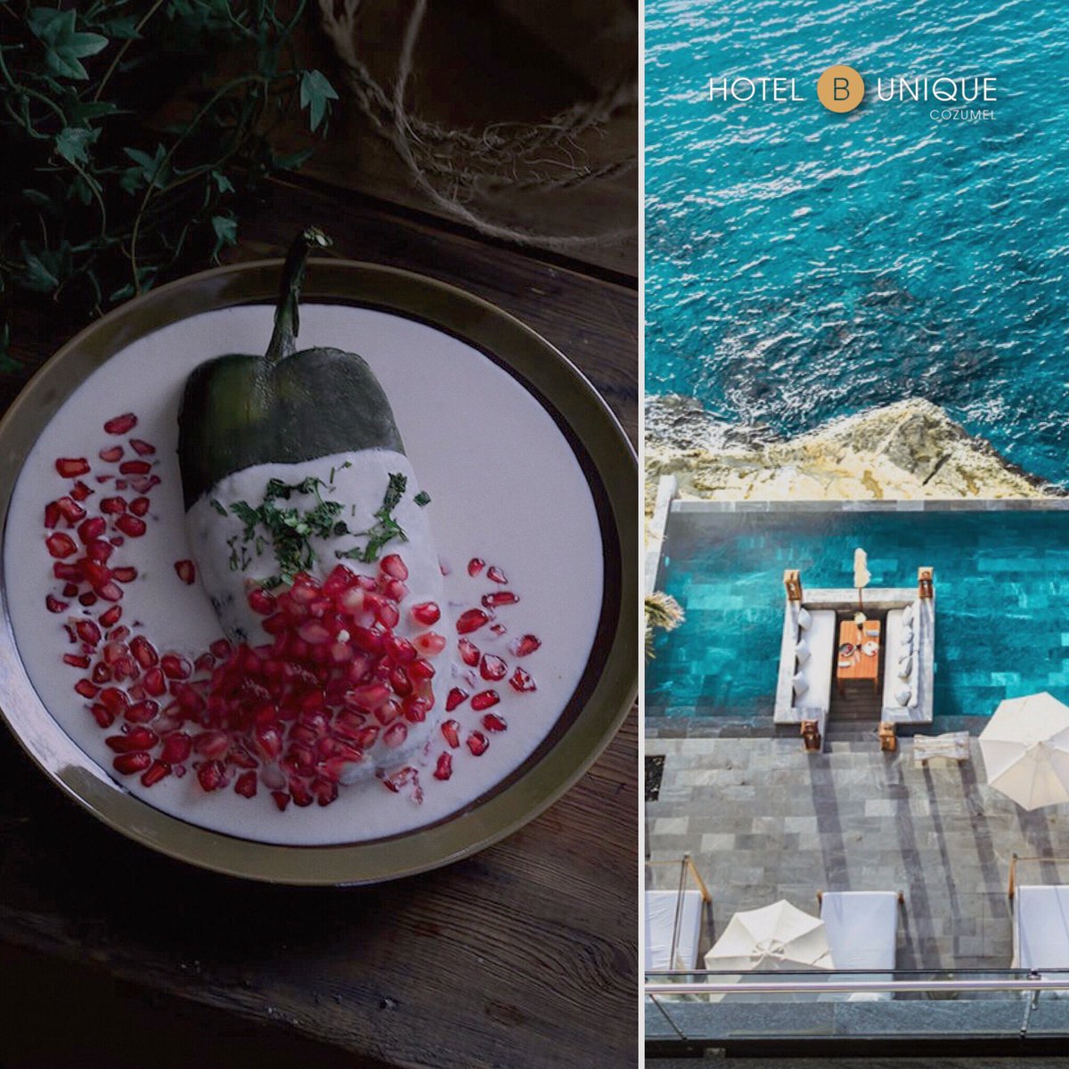 Todo el mes de Septiembre disfruta de un gran platillo mexicano con la mejor compañía.
Incluye un shot de tequila o mezcal por $300.00 ✔️

#HotelBUnique #ChilesEnNogada #Septiembre #Cozumel