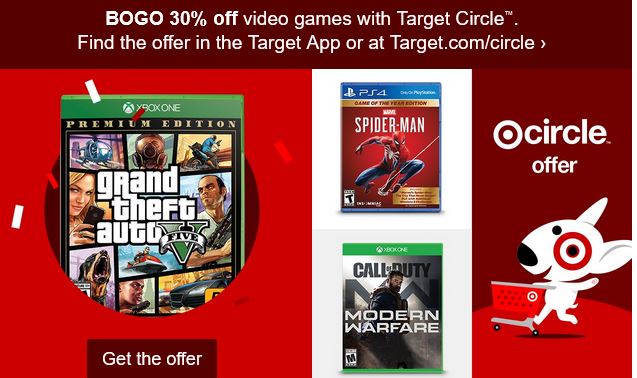 target 30 off video games