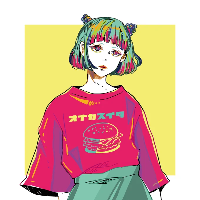 やっぱ絵っていいよね絵っていいよね楽しいよね。うん。黒をあまり使わない絵も楽しい。 