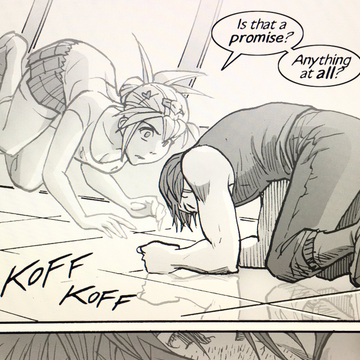 markcrilley's tweet photo. Artwork from BRODY’S GHOST; I always drew Talia with gray lines, as my method of showing that she was a ghost, and on a different plane of reality. #graphicnovel #brodysghost https://t.co/PZOJM4G1Wi