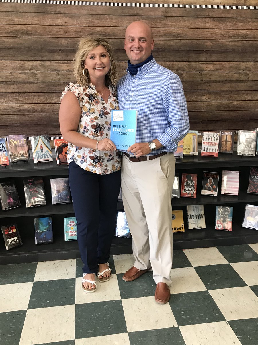 casiebarksdale's tweet photo. Today I had the privilege of gifting @EmilyAPaschall ‘s book to the @HeadHornetLFHS and his faculty’s professional section of the library. I love that @GrindlWeldon has this area for teachers and I know this book will be read at #locustfork.  #multiplyexcellence https://t.co/rVKOM6FzeY