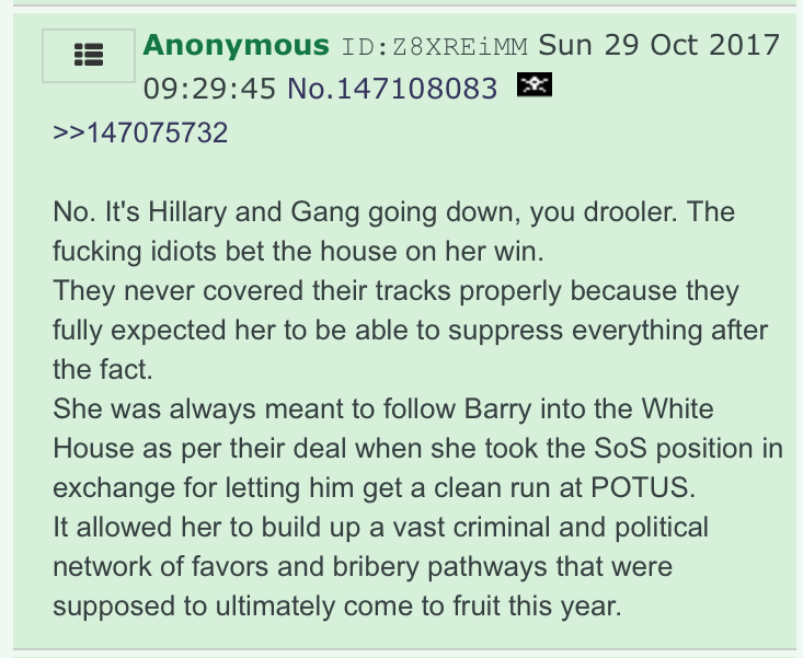 Part B will look at the drops themselves ( #s 3-5) and their reception. While we draft, enjoy this raw, unprocessed dose of Hillary hatred -- fresh from 4chan to you!