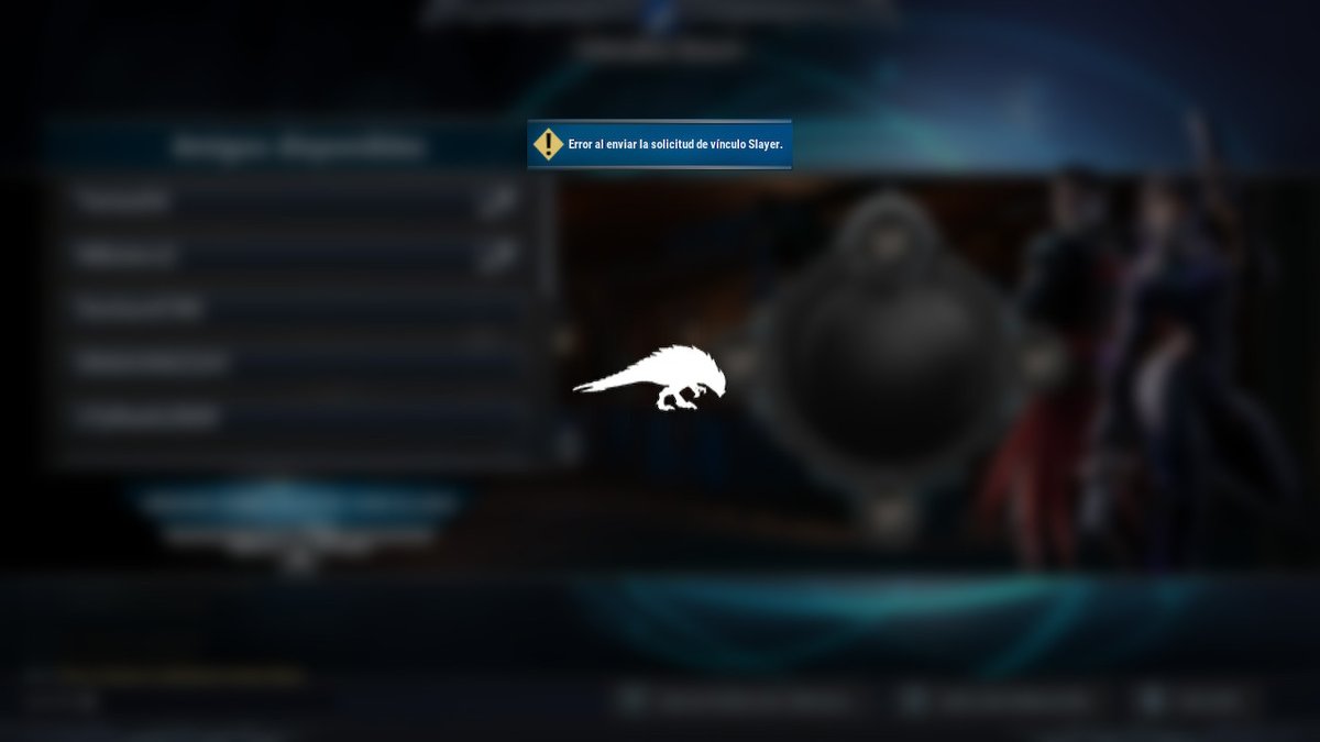 nbotero's tweet photo. @PlayDauntless I am having problems with the Link Slayer option. Any idea what's wrong? #NintendoSwich #Dauntless https://t.co/xwGO5Ca2Z8
