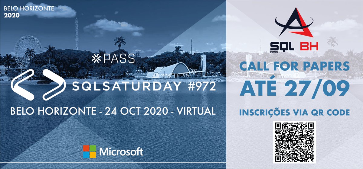 SqlBh's tweet image. Você quer ser um dos palestrantes do maior evento de SQL MG? Não percam o Call for Papers até o dia 27/09! 😀

sqlsaturday.com/972/language/p…