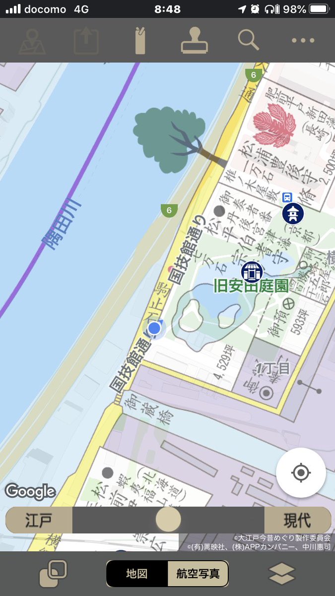 如月翔 日本橋小伝馬町 生まれと育ちは人形町 בטוויטר 両国国技館を江戸時代の古地図に合わせてみると 両国 古地図