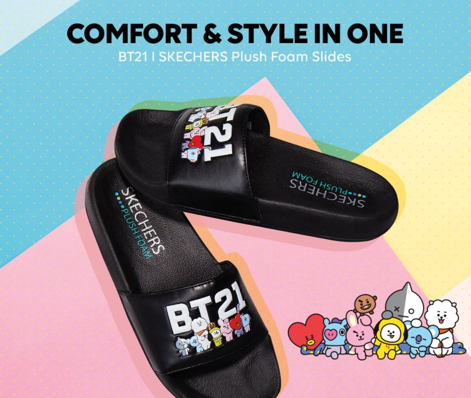 skechers plush foam slippers