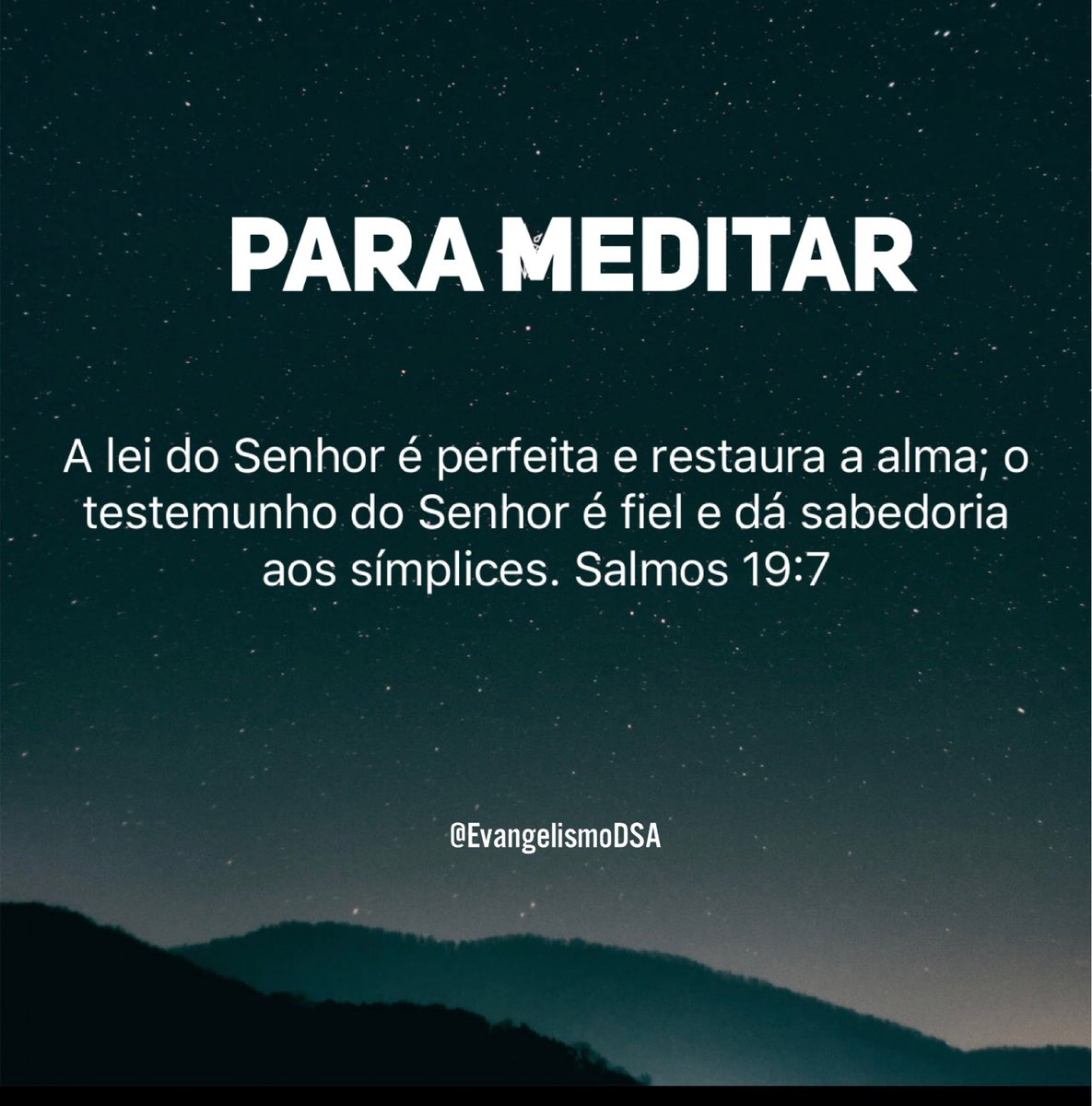 PrLuisGoncalves's tweet photo. Ola amigo! Olá amiga! Antes de dormir, medite nestas Palavras! Medite na santa Lei de Deus! @evangelismodsa @arenadofuturo @lilian_goncalves7 https://t.co/E5kzymHTca