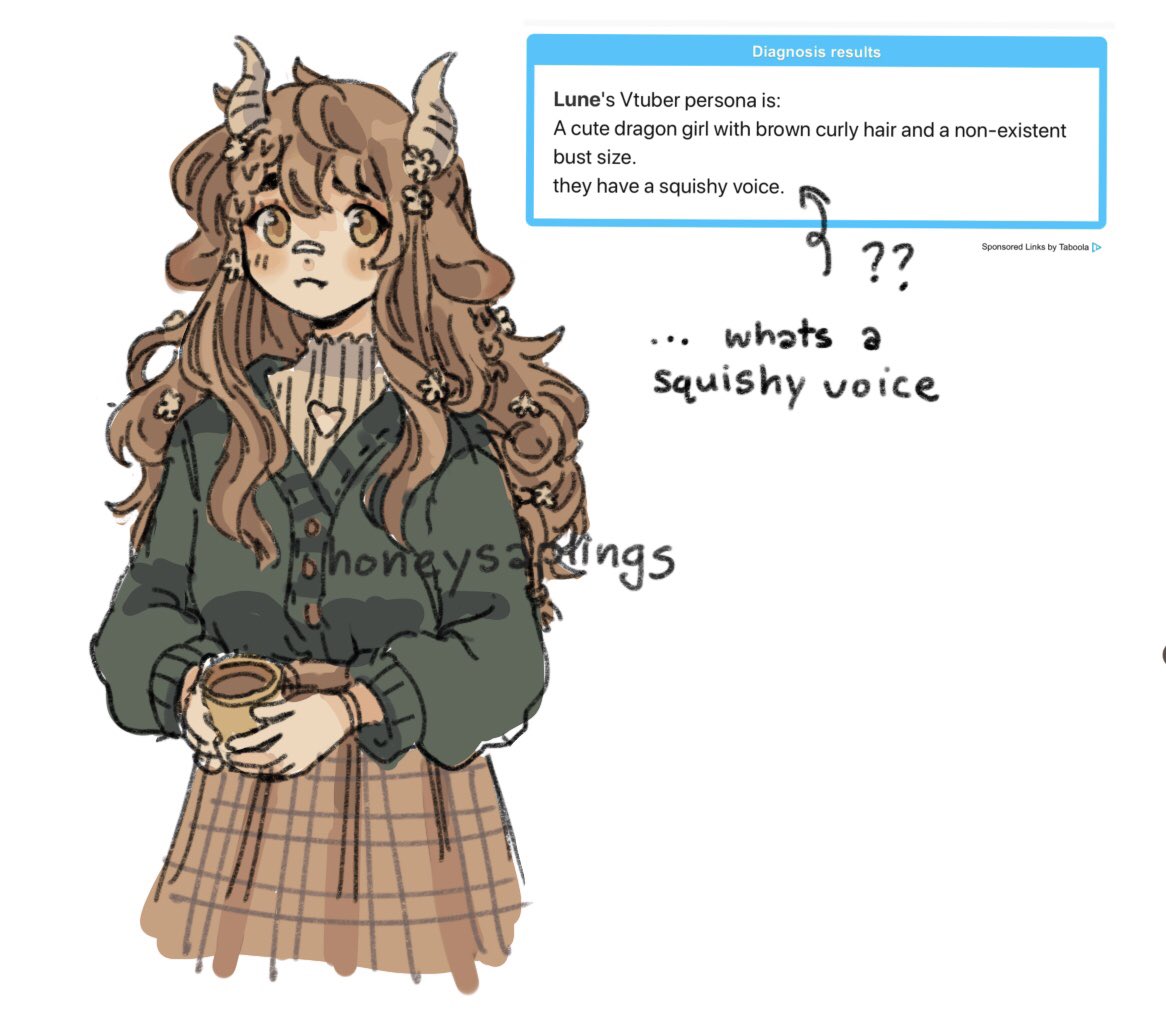 clovercae's tweet photo. i made a comfy vtuber sona..... she looks more goat-ish than she is dragon-y but that’s ok because it’s on sort of brand for me https://t.co/sFWrmKUI8p