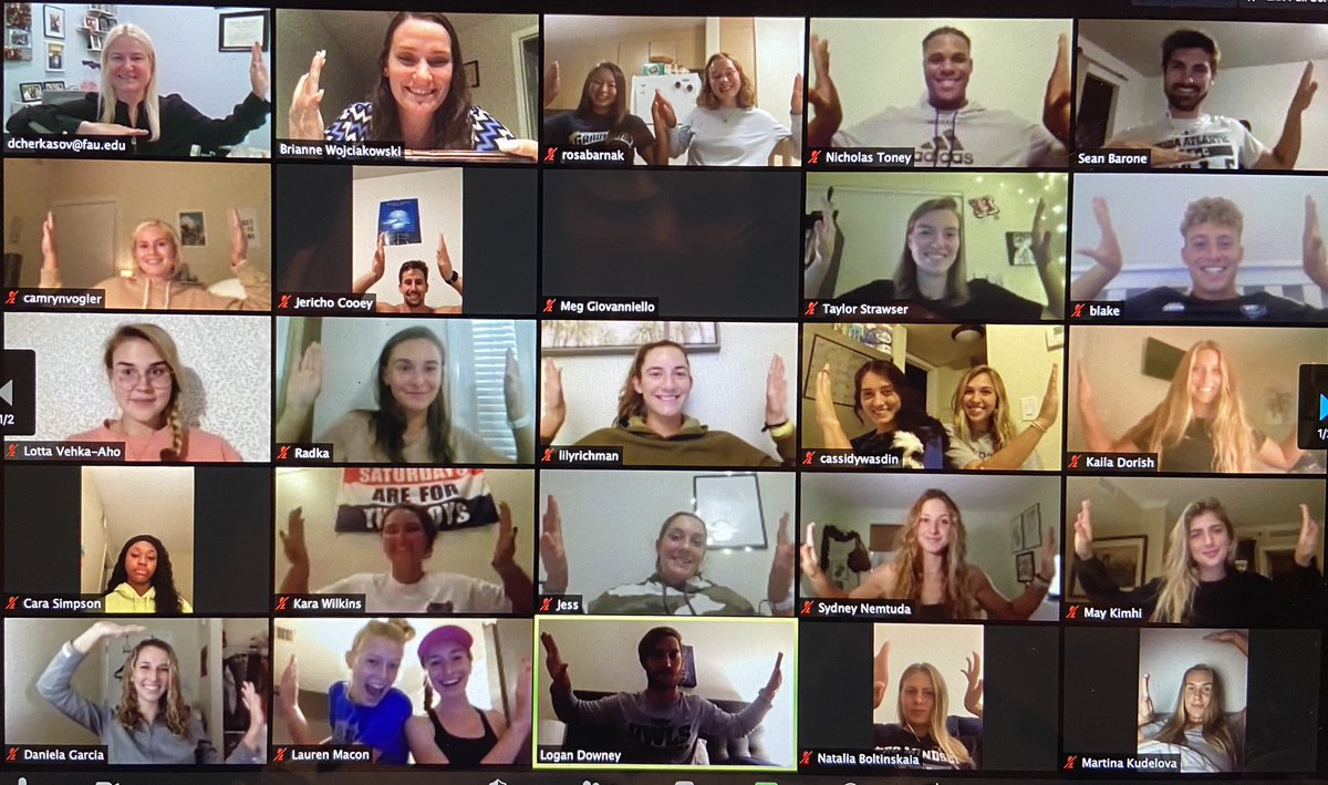 SASC_FAU's tweet photo. Scroll down to check out our SAAC meeting #2 recap brought to you by our SAAC President @sean_barone610 π¦β€οΈπππΌ #VirtualHighFives #SAACrecap #virtualSAACinparadise #voiceofstudentathletes #winninginlife https://t.co/KNswUDJFVf
