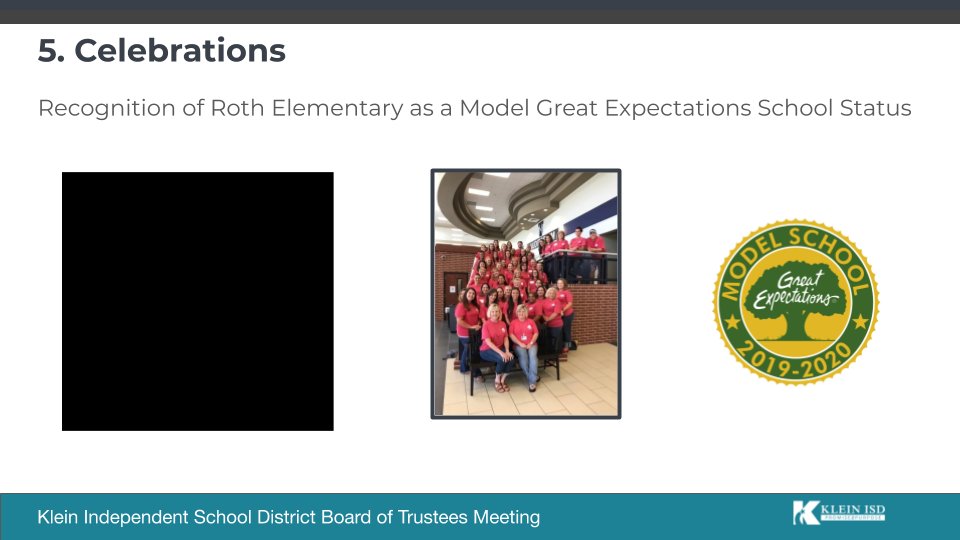 Klein ISD on Twitter "The KleinISDBoard has approved Agenda Item 6
