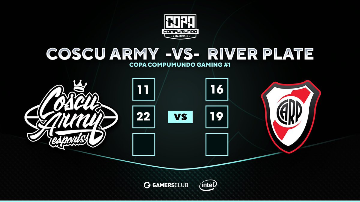 GamersClubCSes's tweet photo. #CopaCompumundo | @compumundo 

🏆GRAN FINAL | RIV 1-1 CA

¡Todo se define en Nuke! @CoscuArmyTeam ⚪️ luego de varios intentos, finalmente logró quedarse con Dust2 por 22-19. ¡Se juega el último mapa y no se lo pueden perder!

📺https://t.co/BzFLYq1zkq https://t.co/6ilNn4RMTX