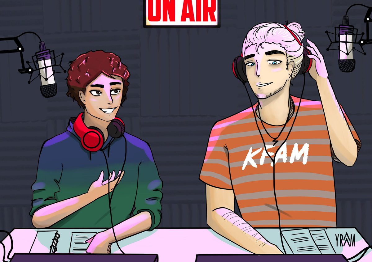emvgudt's tweet photo. Fan art of King Falls AM podcast characters Ben Arnold and Sammy Stevens. Missing them during this hiatus #kingfallsam #kingfallsampodcast #thesammyandbenshow https://t.co/ldNF4i82ot