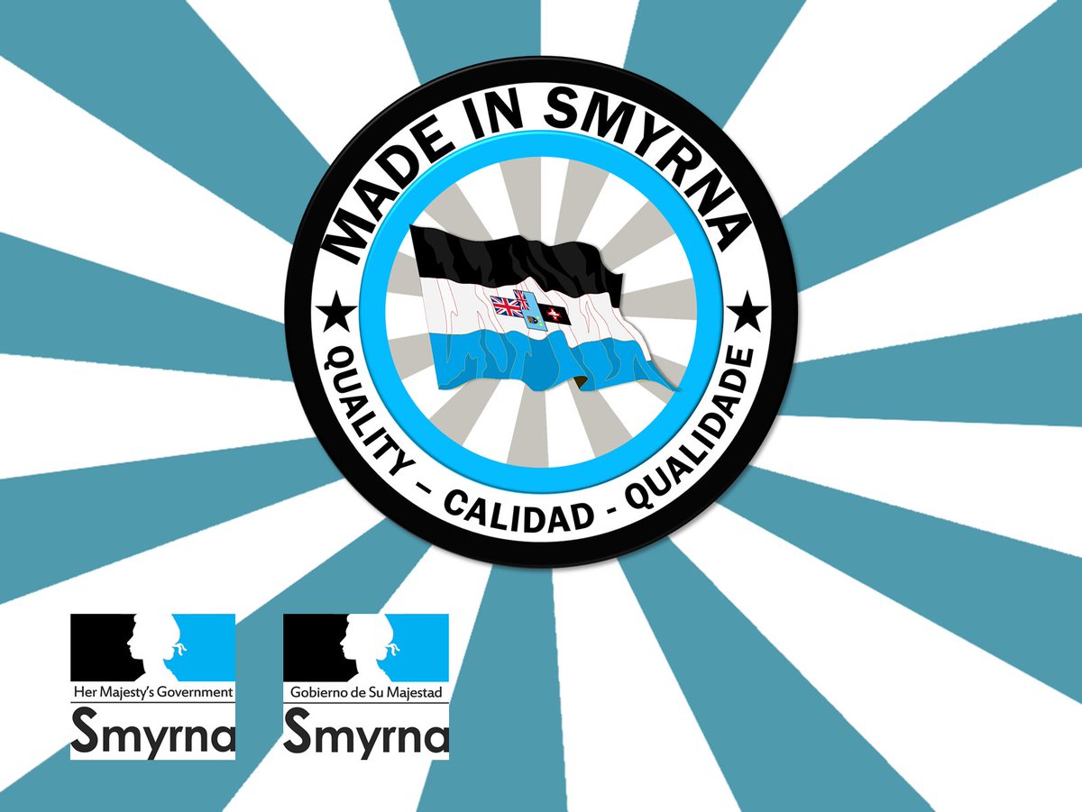 SmyrnaGov's tweet photo. MADE IN SMYRNA is the new official and government regulated merchandise mark label that will indicate that a product or graphics was made &amp; designed in Smyrna.  #Micronations https://t.co/BrlvGS2HyC