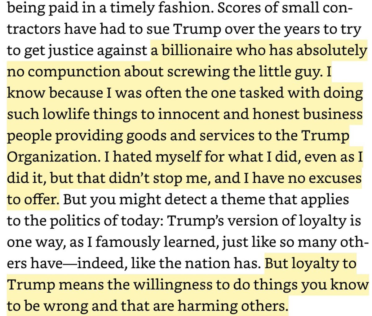 4/ Cohen makes no excuses for himself (#1)Cohen was susceptible to the allure of Trump-style power. Since childhood, he was fascinated by mobsters and attracted to their power and methods. He actually wanted to be a gangster – lawyer (#2 and #3)