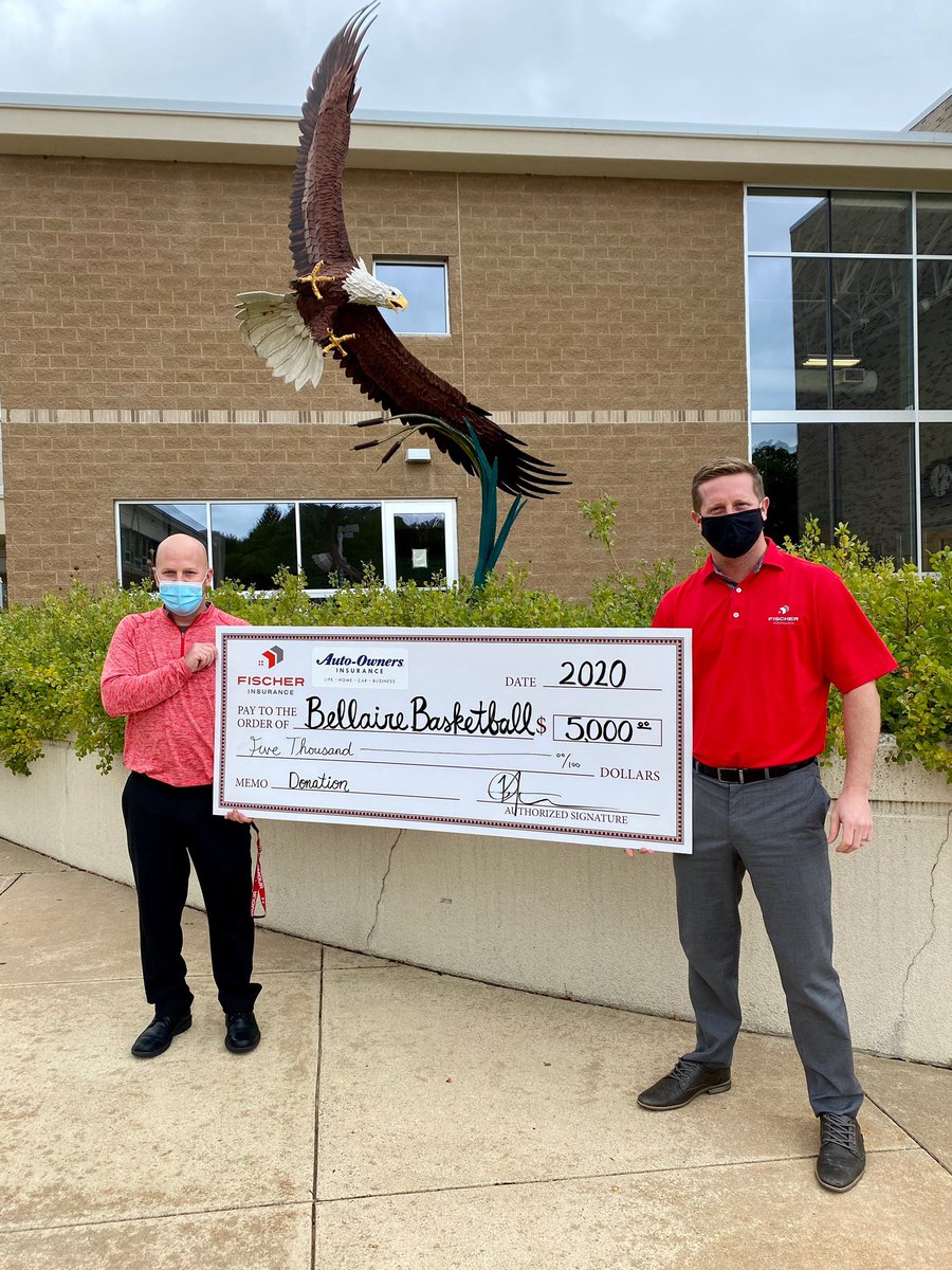 FischerInsMI's tweet photo. Fischer Insurance and Auto Owners is proud to support the Bellaire Basketball program! 🏀 

Did you know four generations of Fischer’s have graduated from Bellaire High School?! 

Go Eagles! 🦅 

#FischerInsurance #destinationbellaire #localinsuranceagent #bellairehighschool https://t.co/JQxeILEohN