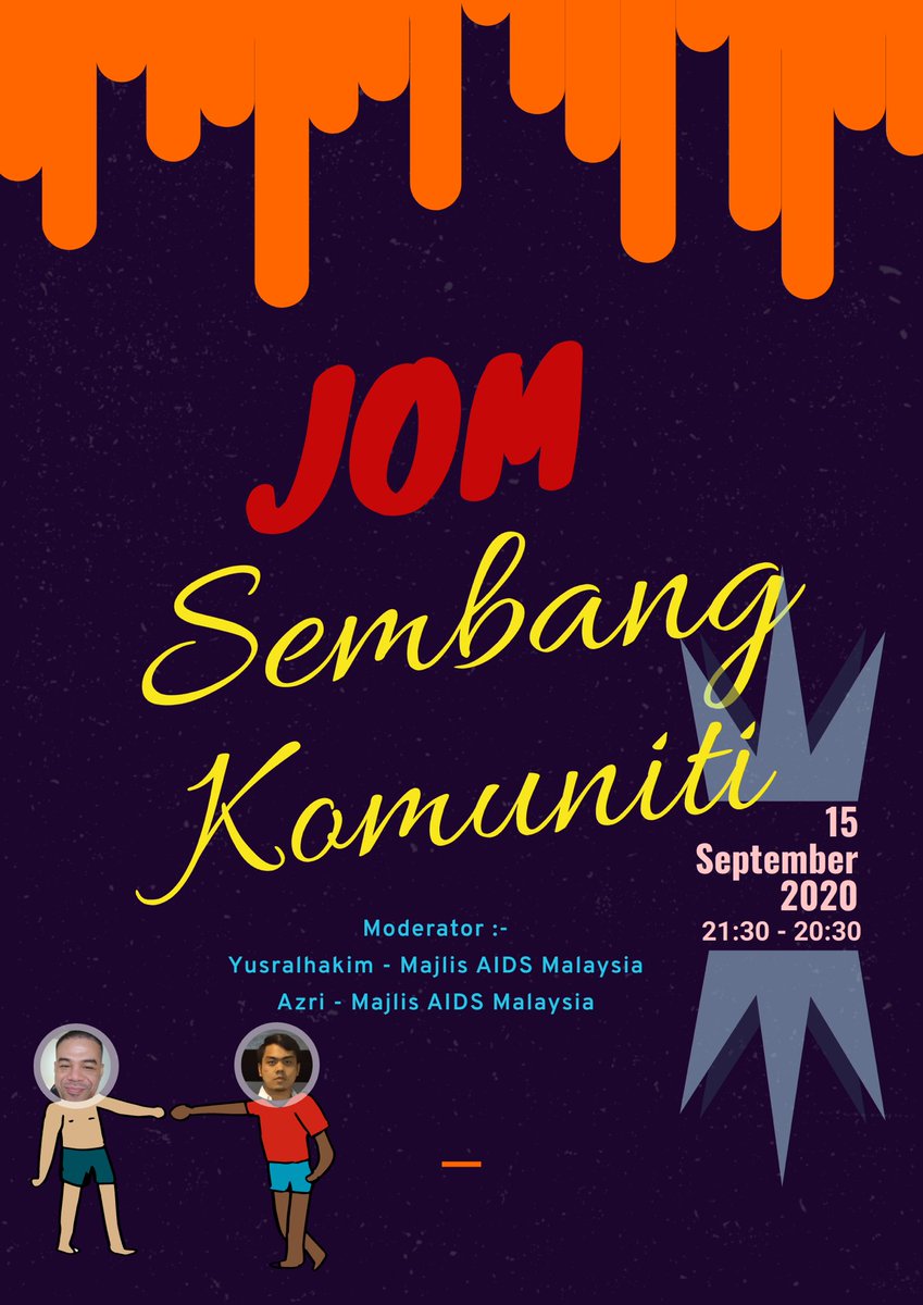 uequals2u's tweet image. Join our live session tonight on Facebook : #JOMSembangKomuniti 15 September 2020, 9.30pm-10.30pm! #JOMTEST #hivselftesting @myAIDScouncil