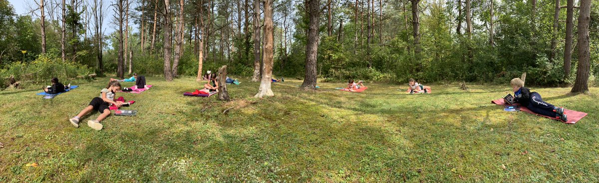Reading in our spot.  #vivian2021