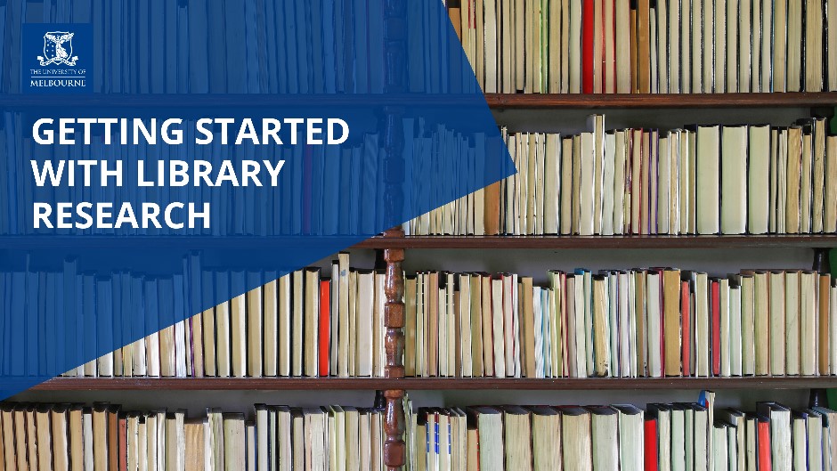 Getting started with library research webinar