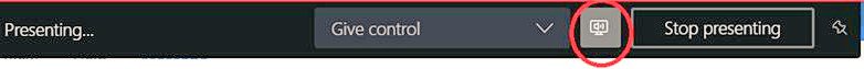 HallmanCBSD's tweet photo. 🚨 TECH TIP: When sharing your @MicrosoftTeams screen and you forget to "share system audio"... have no fear! Click this little button 🔊 on the presenter taskbar! No need to unshare and re-share screen. #soundon #cbinnovate #cbtech https://t.co/TXNfi4k6IO