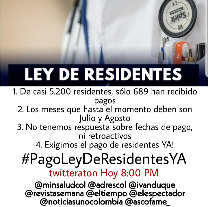 Ángela María Robledo (@angelamrobledo) on Twitter photo Presidente <a href="/IvanDuque/">Iván Duque 🇨🇴</a> cumplale a l@s Residentes #pagoleyderesidentesya .Han defendido nuestra vida,es su deber cumplir la ley a cabalidad . Presidente <a href="/IvanDuque/">Iván Duque 🇨🇴</a> cumplale a l@s Residentes #pagoleyderesidentesya .Han defendido nuestra vida,es su deber cumplir la ley a cabalidad .
