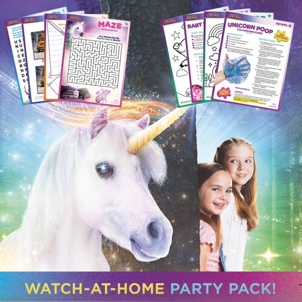 Download the FULL Unicorn "Watch-At-Home" Party Pack and get ready for Wish Upon a Unicorn on DVD &amp; Digital TOMORROW 9/15 uni.pictures/UnicornParty #UnicornMovie