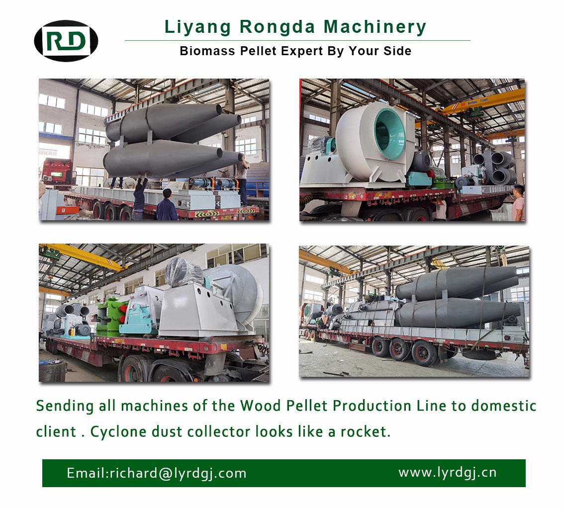 Sending the all machines of Wood Pellet Production Line to domestic client.The cyclone dust collector looks like a rocket.
#woodpellet #pelletmill #biomass #granulator #renewable #energy