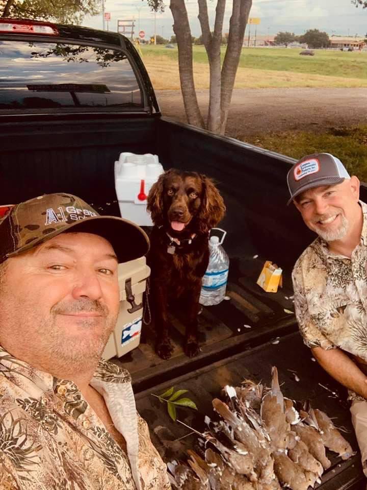 double_C_ranch's tweet photo. Bird round up with the big Fella. #STexas #Cajun https://t.co/V3563E8tc2