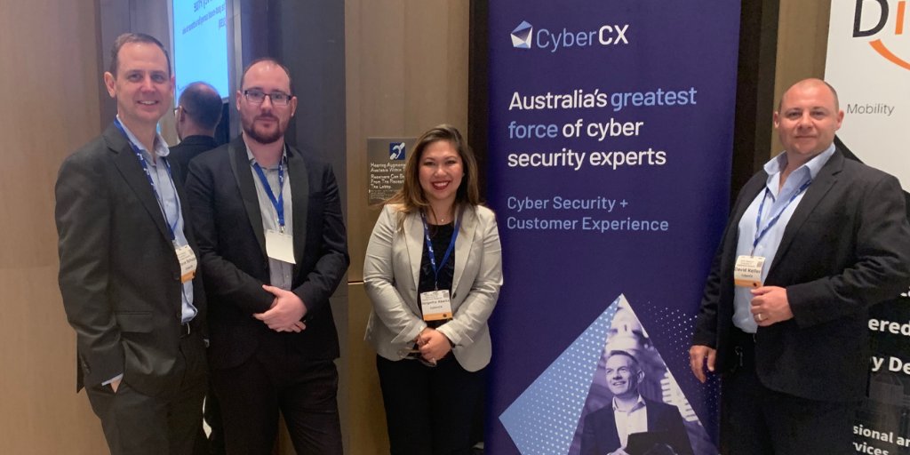 Excited to be back to in-person events &amp; supporting this week's IT Leadership Summit at the Westin in Perth #cybercx #teamWA #WAITleaders #cybersecurity